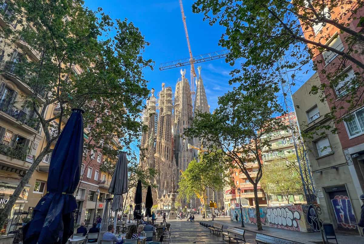 Sagrada Familia desde Avenida Gaudí