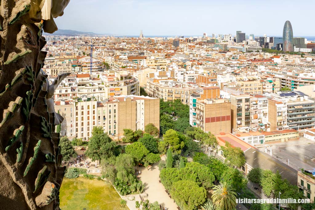 Vista desde las torres de la Fachada del Nacimiento - Sagrada Familia